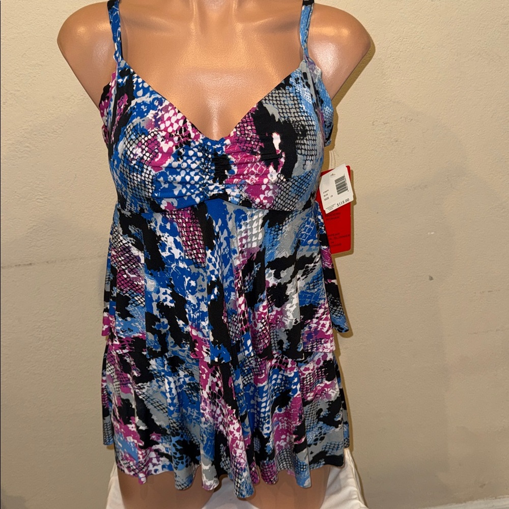 NWT MagicSuit by Miraclesuit Tankini set high waisted bottom